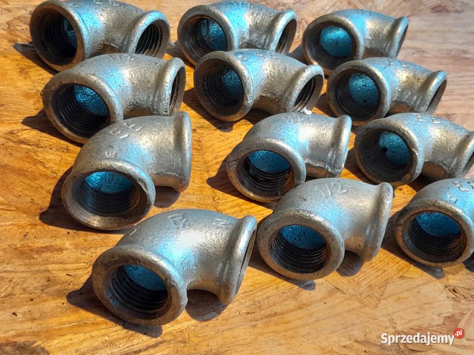 Kolanko stal ocynk 12 cala nowe zestaw 12 sztuk Dąbrowa Górnicza