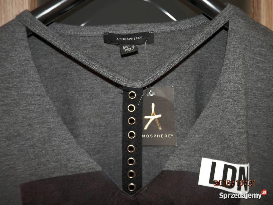 Bluzka Atmosphere Tshirt Koszulka Napisy Rockowa Łomża