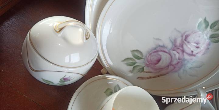 Serwis kawowy Kaiser Biała porcelana fantazyjny Gdańsk