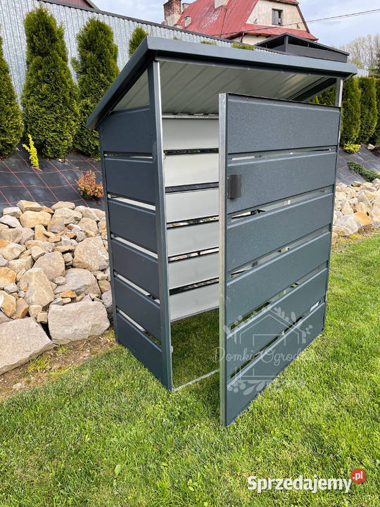 Wiata śmietnikowa spad tył 1x05m antracyt Łuków