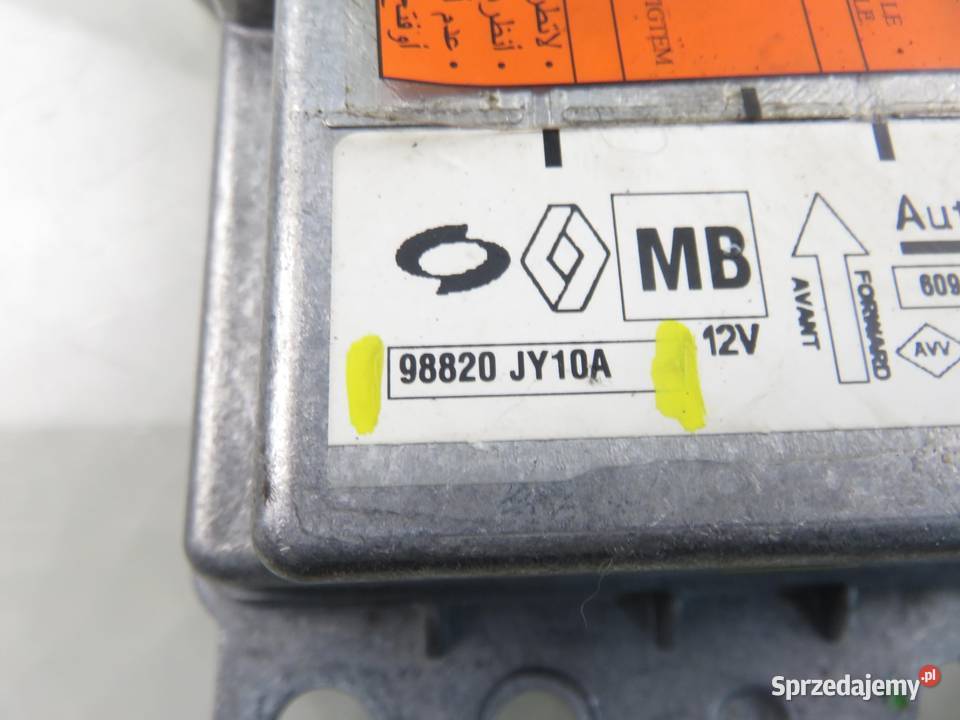 MODUŁ AIRBAG RENAULT KOLEOS I 98820JY10A małopolskie