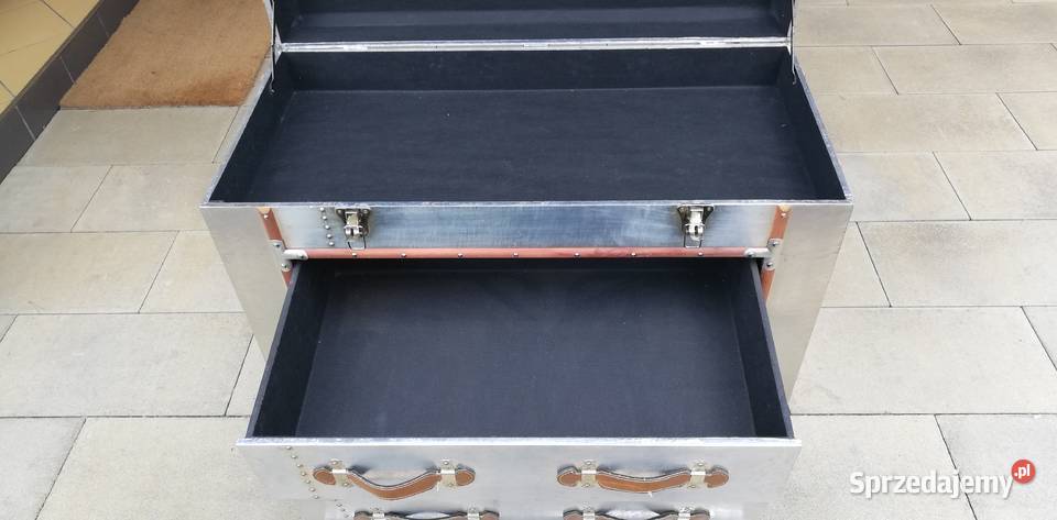 Komoda Aviator skrzynia walizka aluminium szafka mazowieckie Garwolin