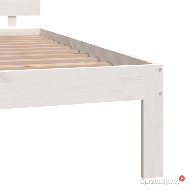 Rama łóżka biała lite drewno 180x200 WM810511 Łóżka Meble