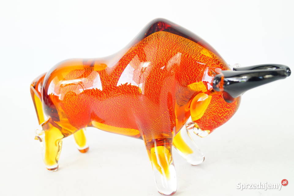 Figura Murano style BYK BYCZEK czerwony giełda Gizałki sprzedam