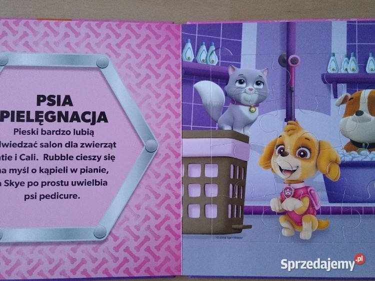 Książka książeczka z puzzlami Psi Patrol zachodniopomorskie Szczecin
