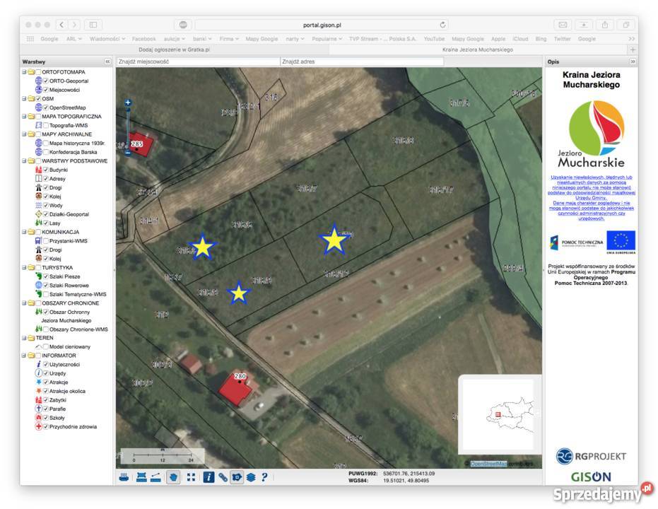 Piękne działki J Mucharskim Jaszczurowa