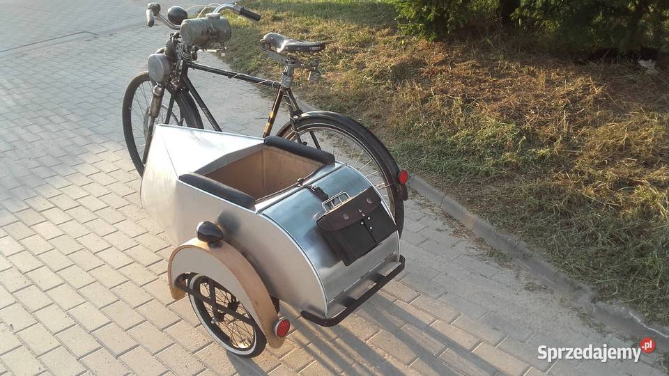 Rower zabytkowywózek boczny do rowerowy