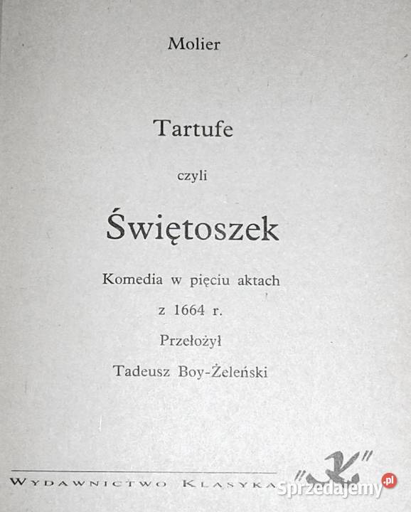 Świętoszek Molier sprzedam