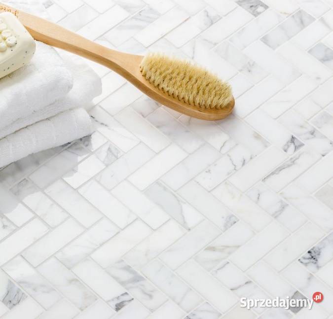 Płytki w jodełkę CALACATTA CARRARA 10x30 WYSOKI Piotrków Trybunalski