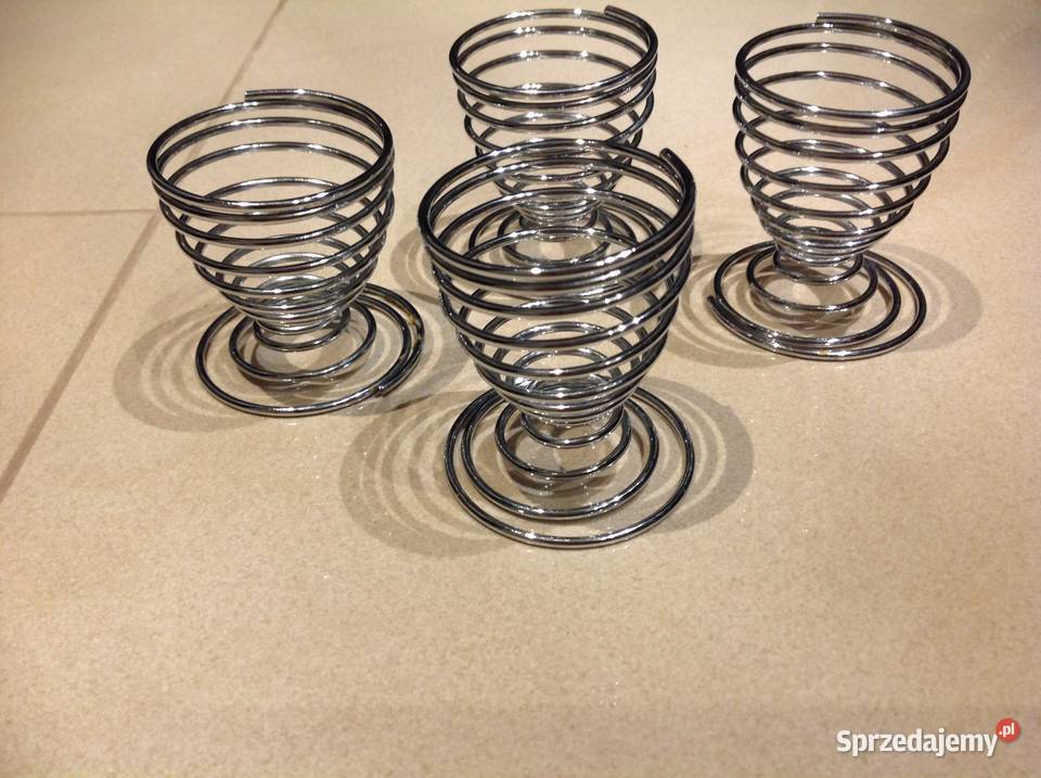 Metalowe Podstawki Sprężynki na jajka 4 Nowa Sól