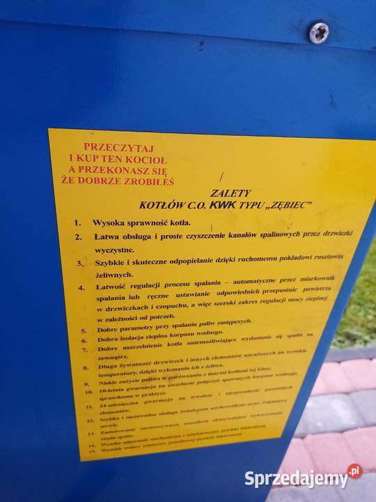 Piec Zębiec 16kw sprzedam
