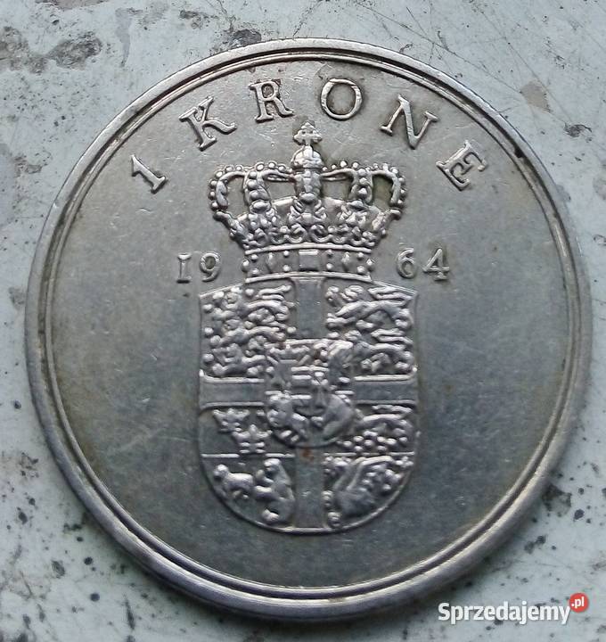 DANIA 1 KORONA 1964 r MIEDXIONIKOLFREDERIK X Legionowo sprzedam