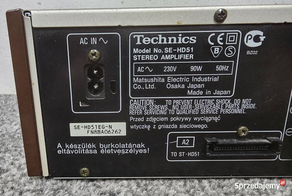 Wzmacniacz stereo Technics SEHD51 sprawny sprzedam