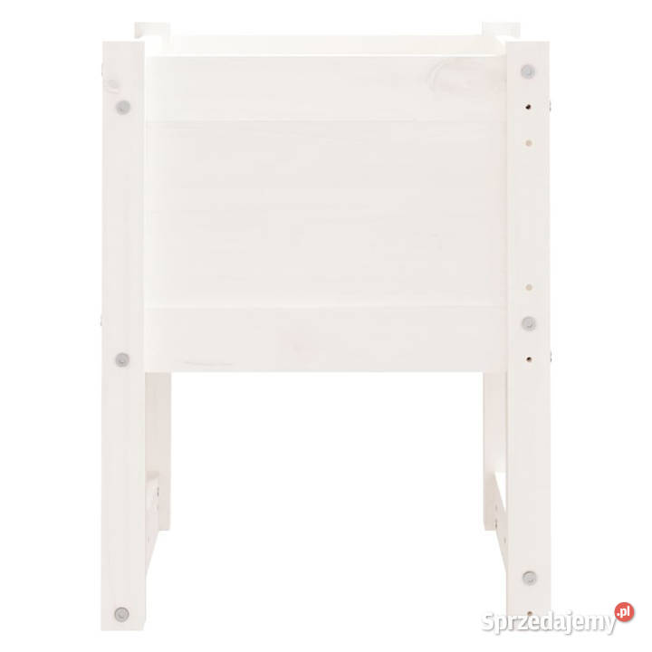 Donice 2 białe 40x40x525 lite drewno sosnowe Warszawa