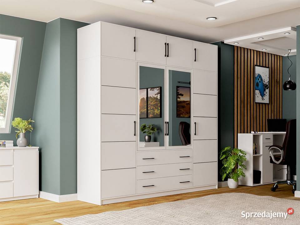 Szafa Bali D4 z opcją nadstawki 4 kolory lustra łódzkie Wieruszów