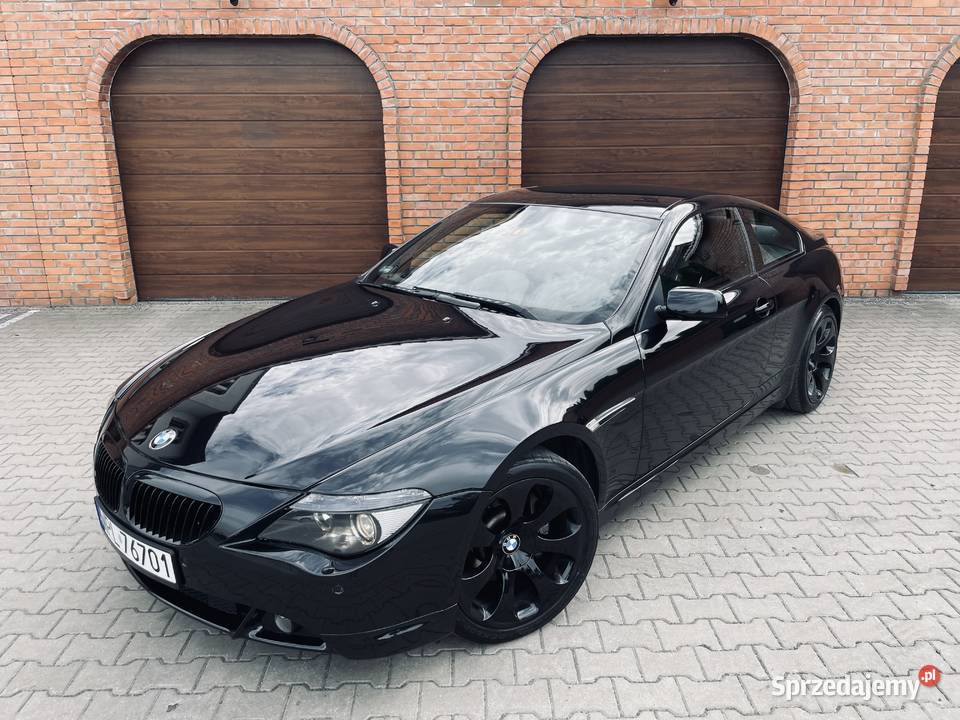 BMW 645i czarna coupe v8 bez LPG sport m