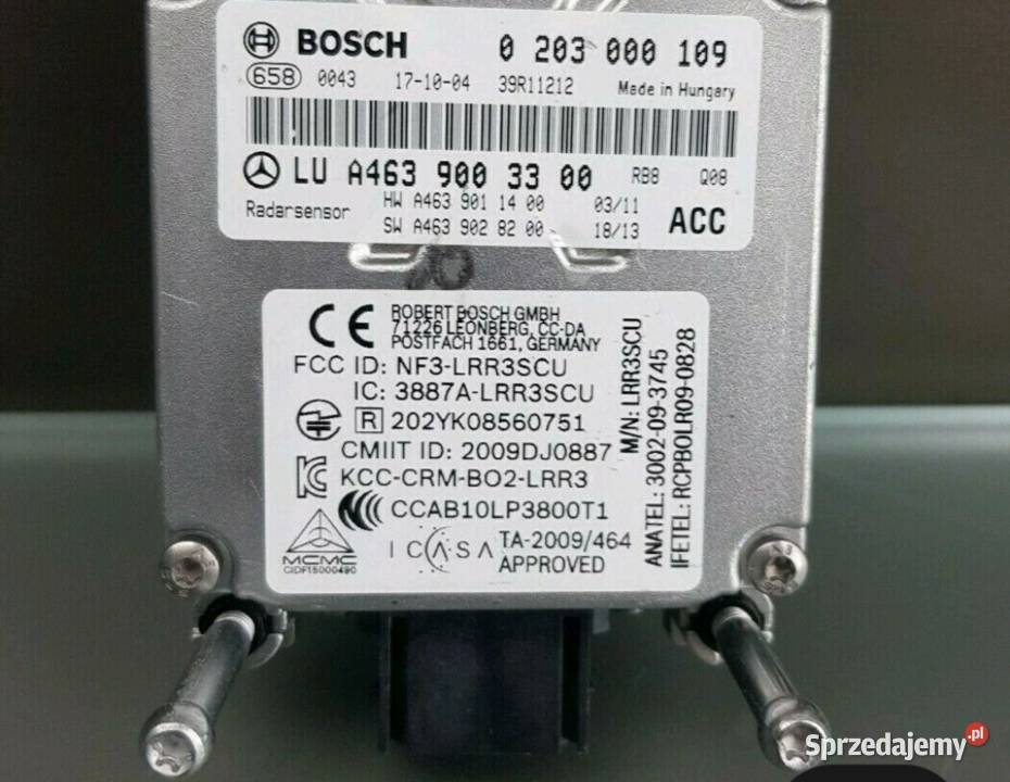 NEU Orig Mercedes GKlasse W463 BOSCH ACC Toruń