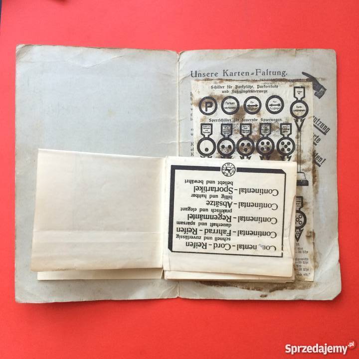 163 Continental Strassenkarte Stettin Szczecin