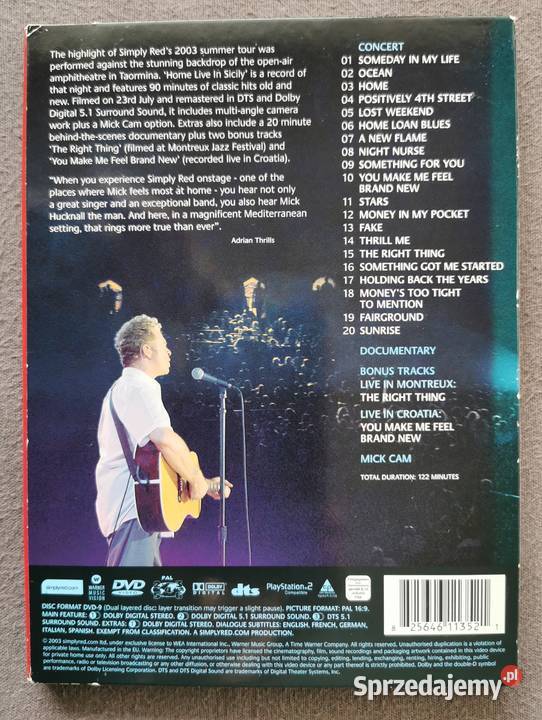 Simply Red CDDVD kolekcja Stan Idealny Nowe Łódź