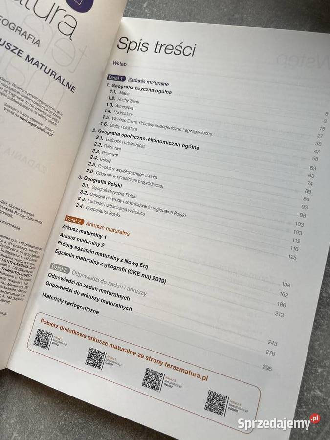 Teraz Matura Geografia zadania i arkusze Jasło sprzedam