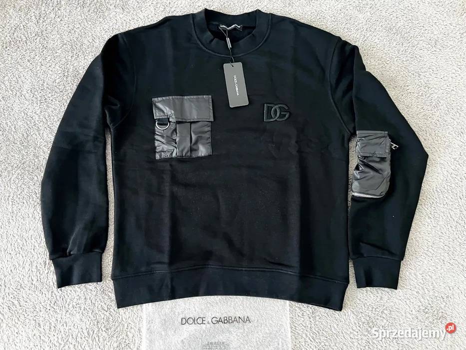 Nowa Bluza Dolce Gabbana DG Black Pocket org Szczecin