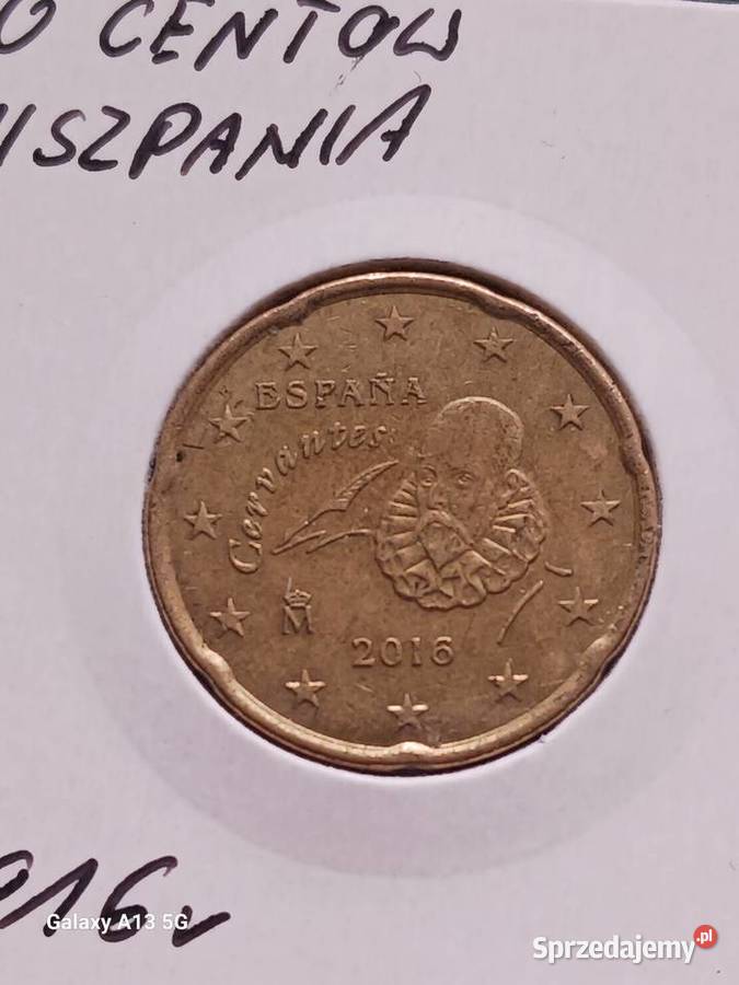 20 Eurocentów Hiszpania 2016 r wielkopolskie Konin