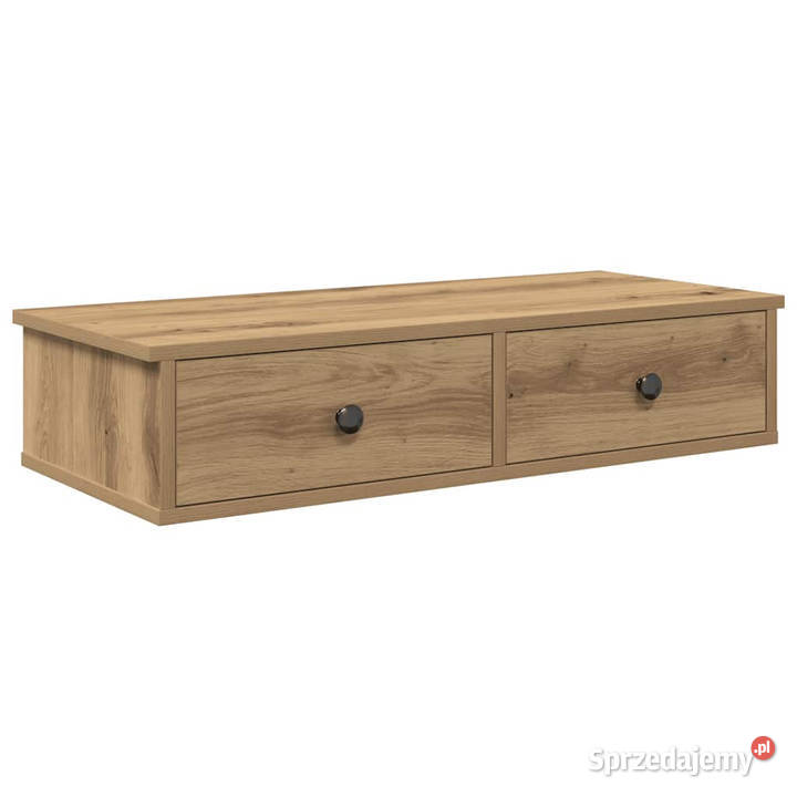 Półka ścienna z szufladami dąb artisian 80x31x17 Warszawa