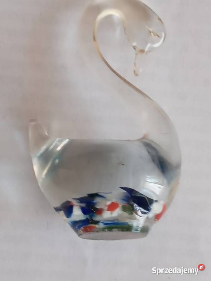 SZKLANY ŁABĘDŹ OZDOBA Szczecinek sprzedam