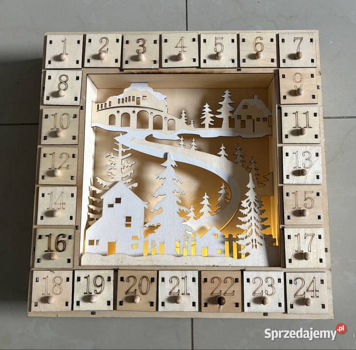 Kalendarz adwentowy ze sklejki Pozostałe Warszawa