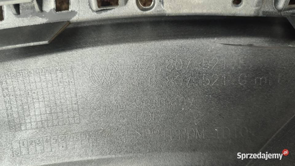 ZDERZAK TYŁ TYLNY VW PASSAT B8 KOMBI 3G5807521F osobowe świętokrzyskie Włoszczowa