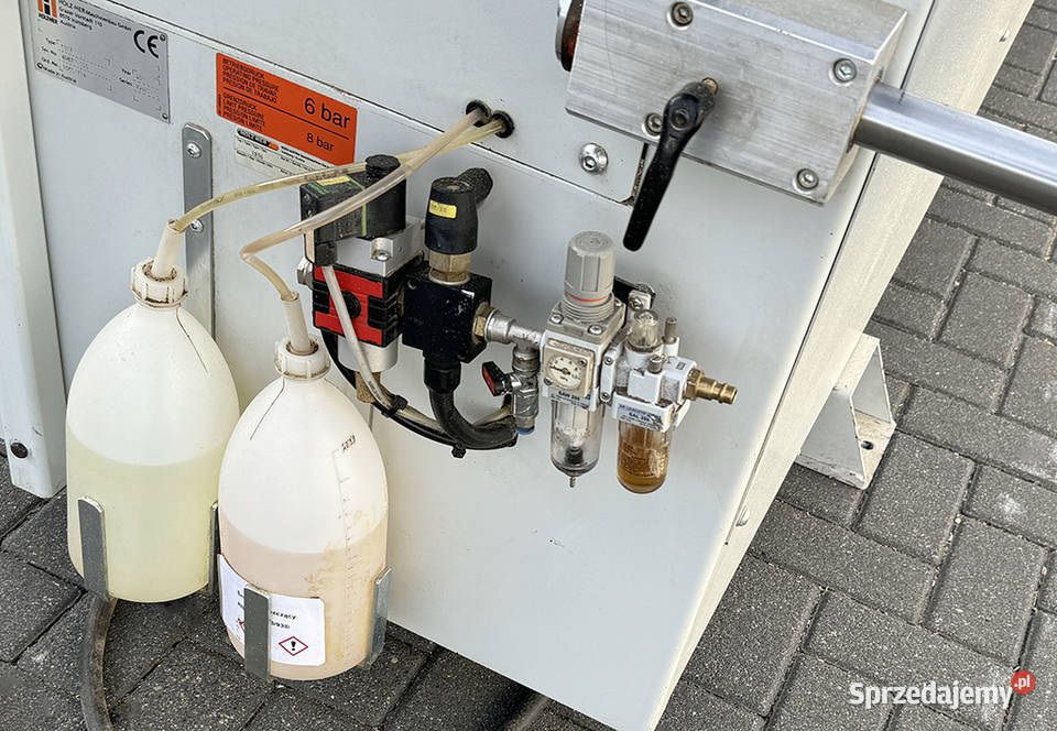 Okleiniarka HOLZHER 1317 SPRINT wstępny frez i Sierakowska Huta