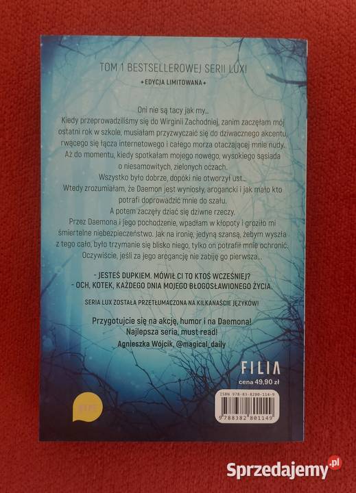Obsydian Jennifer L Armentrout tom 1 serii Lux Częstochowa