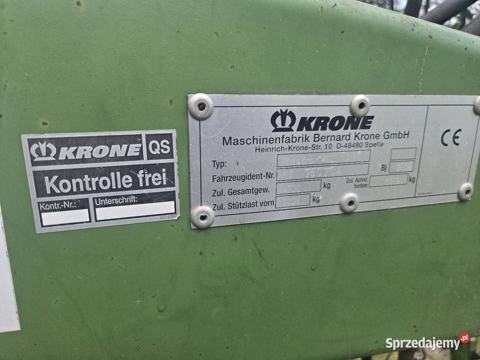 Zgrabiarka do siana krone 14m