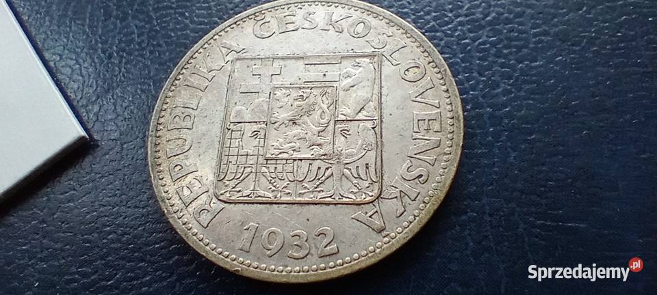 Stare monety 10 koron 1932 Czechosłowacja srebro Lesko