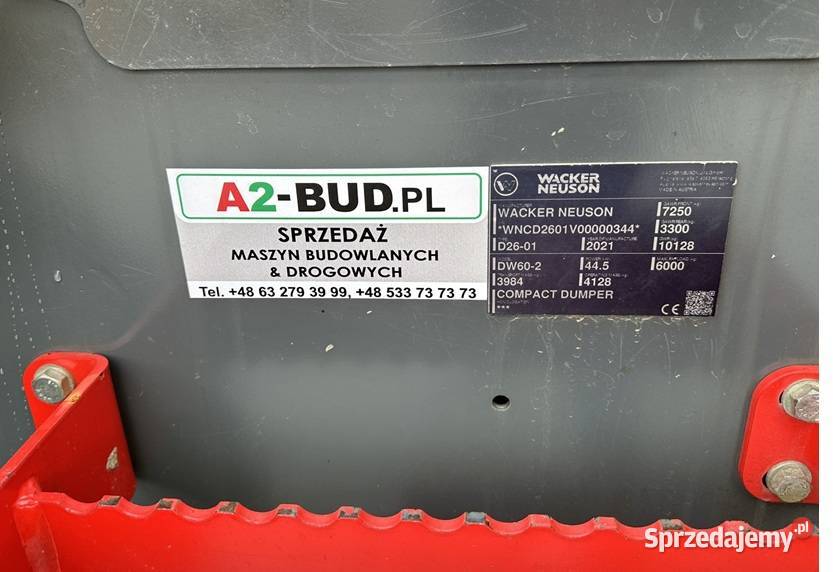 WOZIDŁO BUDOWLANE WACKER NEUSON DW602 Tuliszków