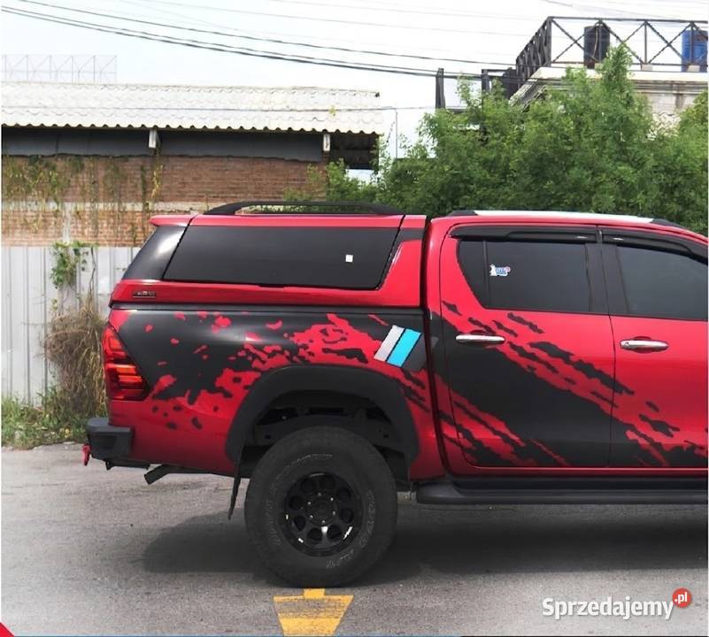abudowa paki Hardtop Toyota Hilux 2015boki Szyby osobowe Pasłęk