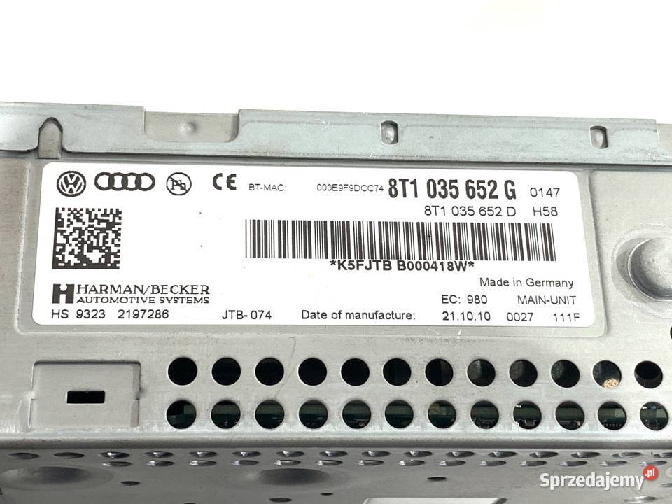 ZMIENIARKA CD AUDI Q5 8R 0817 8T1035652G NAPĘD
