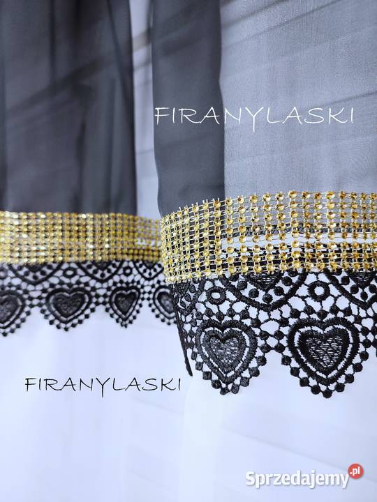 Firany Gotowe Firana do pokoju salonu gipiura Głuchołazy
