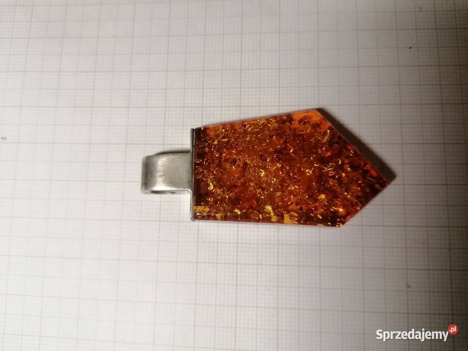 Zawieszka Bursztyn 925 srebrne Białystok