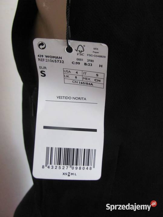 sukienka czarna MANGO S 36 vestido norita Spódnice i sukienki Zamość