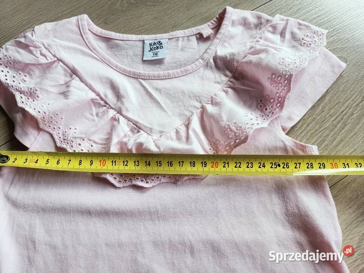 Bluzka koszulka tshirt dziecięca różowa 116