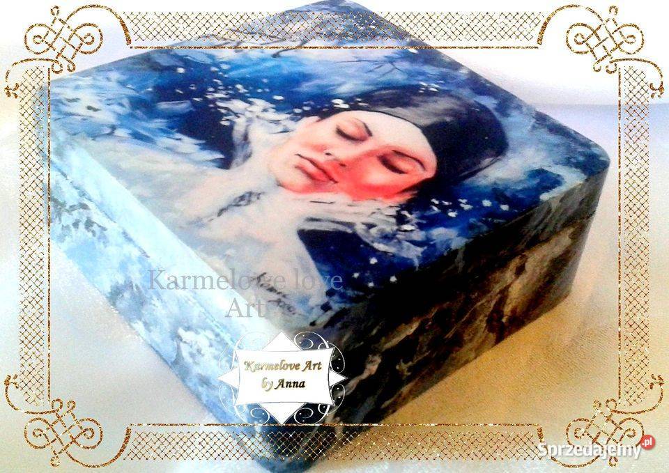 Szkatułka na drobiazgi decoupage rękodzieło Rękodzieło Warszawa