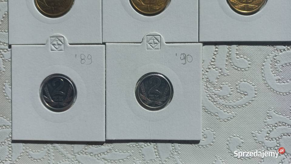 2 złote PRL wszystkie roczniki mosiężne i 2 Trzebinia sprzedam