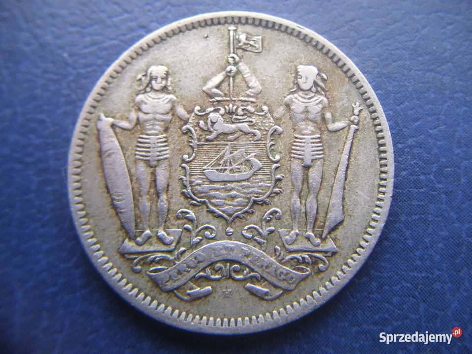 Stare monety 5 cent 1928 Borneo Lesko