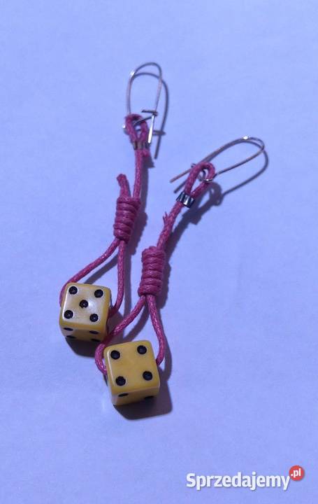Kolczyki szubienica kostka do gry wysyłka mazowieckie Warszawa