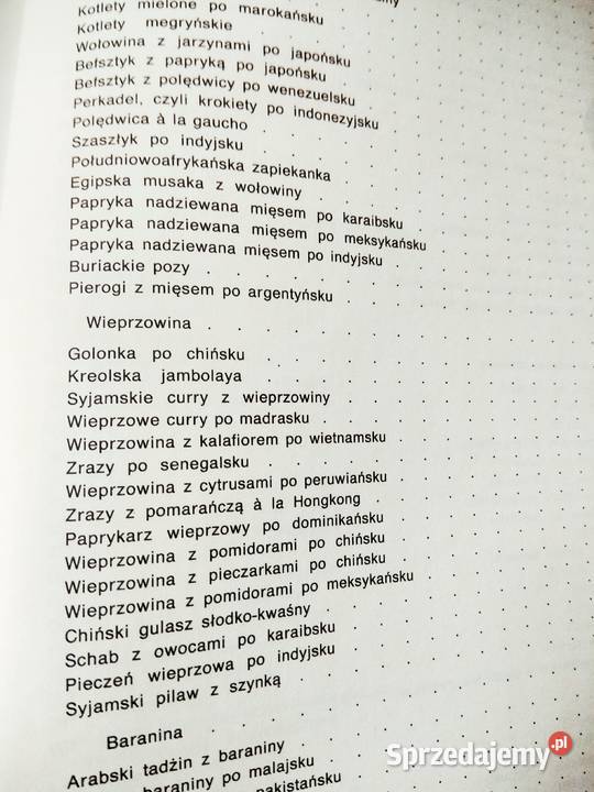 Kuchnia egzotyczna w polskim domu książki Antykwariat Warszawa