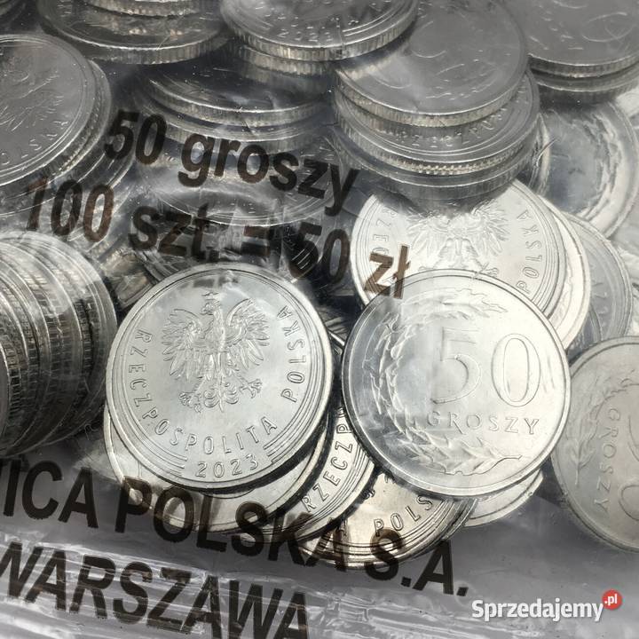 50 groszy gr 2023 MW Kolekcjonerski woreczek Warszawa