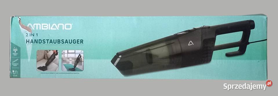 Ambiano odkurzacz 2 w 1 czarny pionowy model
