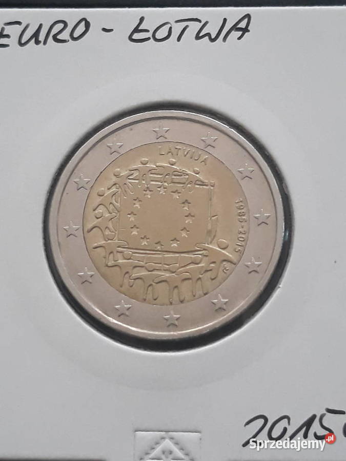 2 Euro Łotwa 2015 r 30 Lat Unii Europejskiej Konin