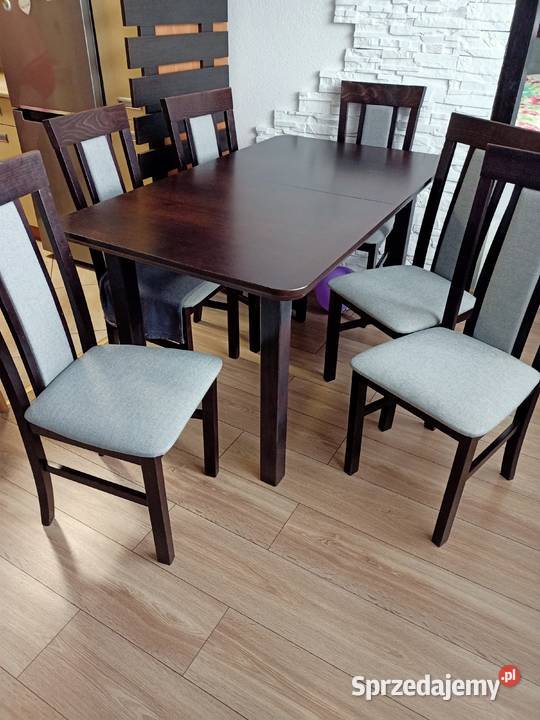 ROZSUWANY STÓŁ 6 KRZESEŁ sprzedam